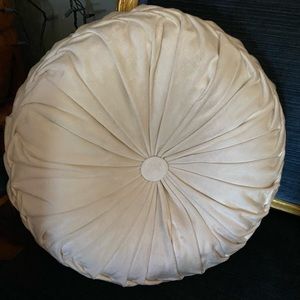 Beautiful velvet decorative round pillow